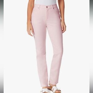 Gloria Vanderbilt Womens Jeans Amanda Size 10 Pink Slimming Stretch
